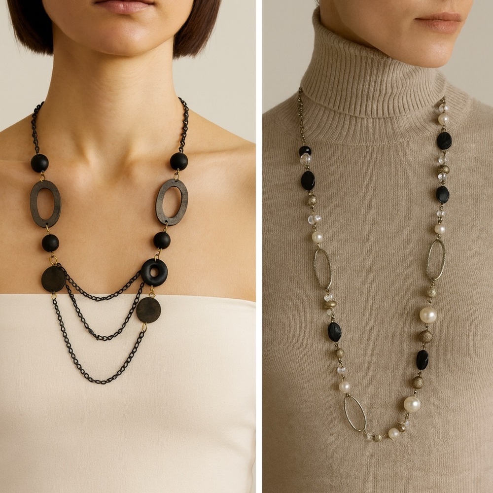 Bundle of 2: Artsy Necklaces